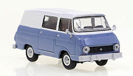 Brekina 30813 - H0 - Skoda 1203 Halbbus weiss, blau, 1969